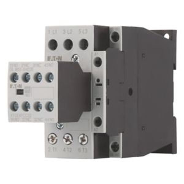 Contactor, 380 V 400 V 11 kW, 2 N/O, 2 NC, RDC 24: 24 - 27 V DC, DC operation, Screw terminals image 8