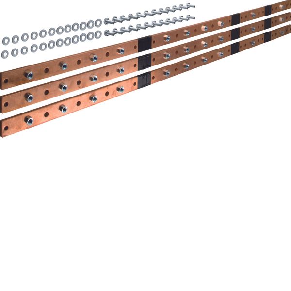 Busbar,universN,40x10mm,6 section image 1