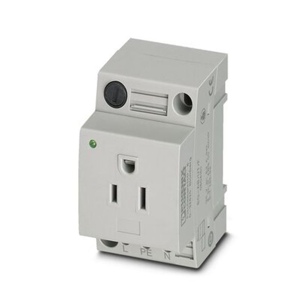 Socket outlet for distribution board Phoenix Contact EO-AB/UT/F 125V 6.3A AC image 1