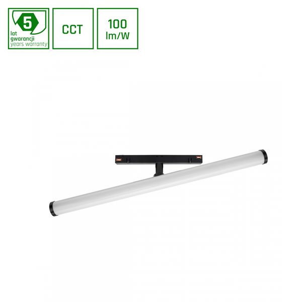 SYSTEM SHIFT CCT- BEAM TRACK LIGHT 28X400X75MM 12W 150DEG BLACK CCT SWITCH 5Y WARRANTY image 1