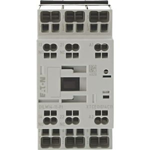 Contactor, 3 pole, 380 V 400 V 6.8 kW, 1 N/O, 1 NC, RDC 24: 24 - 27 V DC, DC operation, Push in terminals image 10