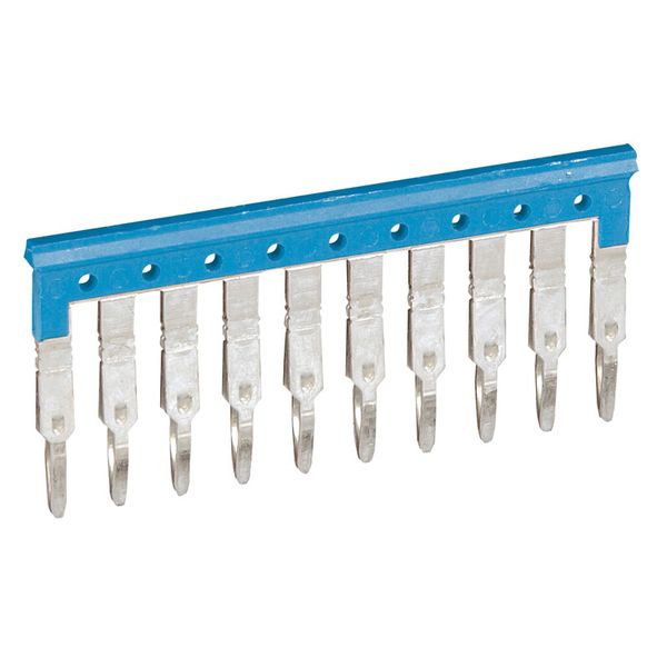 Bridging combs Viking 3 - equipotential - for 10 blocks with 6 mm pitch - blue image 2
