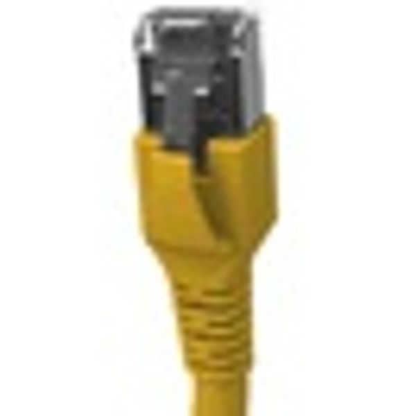 Patchcord RJ45 shielded Cat.6a 10GB, LS0H, yellow,  1.0m image 5