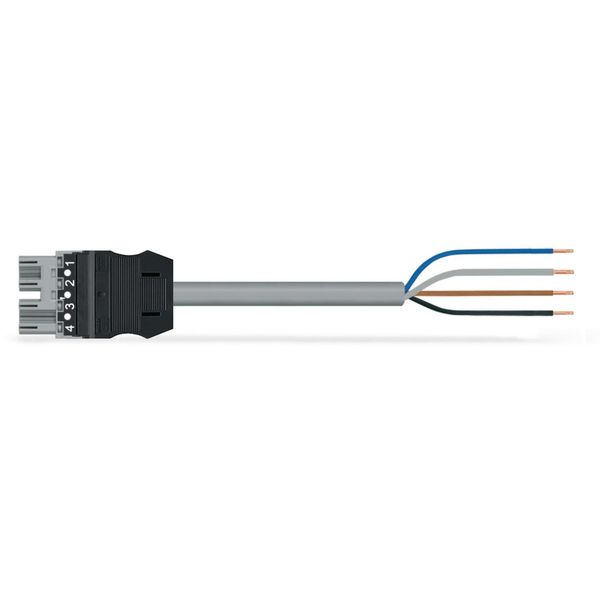 pre-assembled connecting cable;Eca;Socket/open-ended;gray image 3