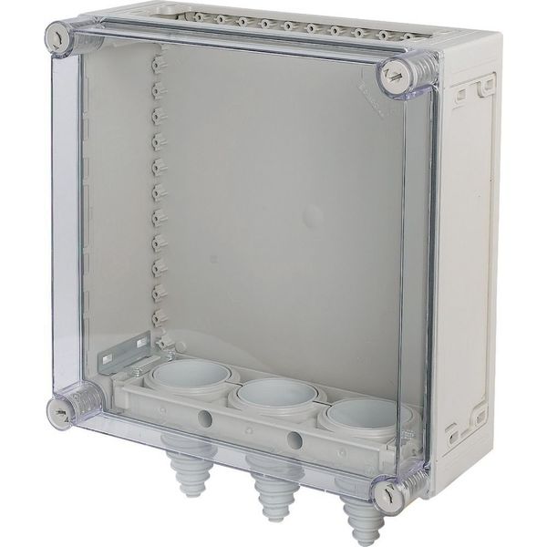 Panel enclosure, with gland plate and cable glands, HxWxD=375x375x175mm image 4