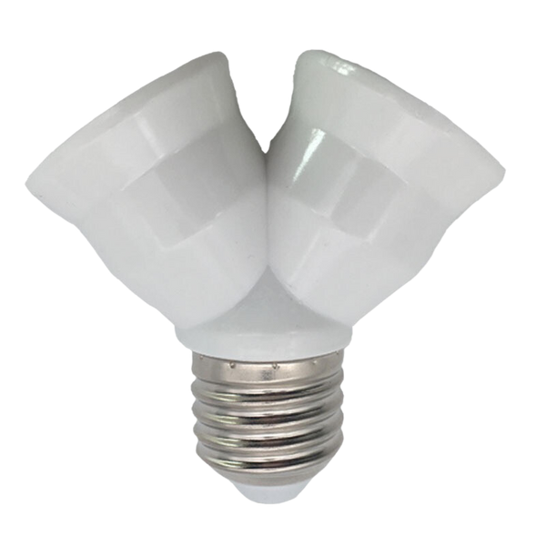 Lamp Holder Y-Type Adapter E27 White THORGEON image 1