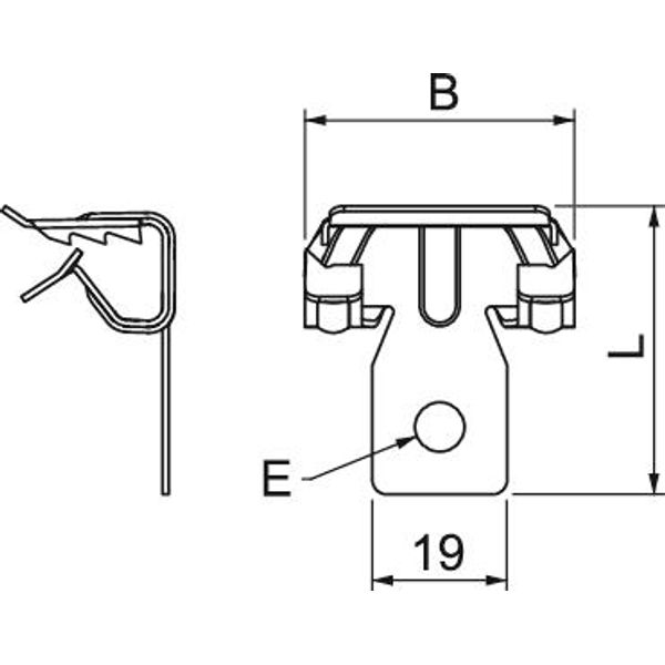 BCVH 2-4 Beam clamp with fastening hole 2-4mm image 2