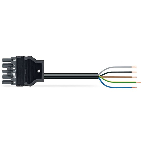 pre-assembled connecting cable Eca Plug/open-ended dark gray image 2