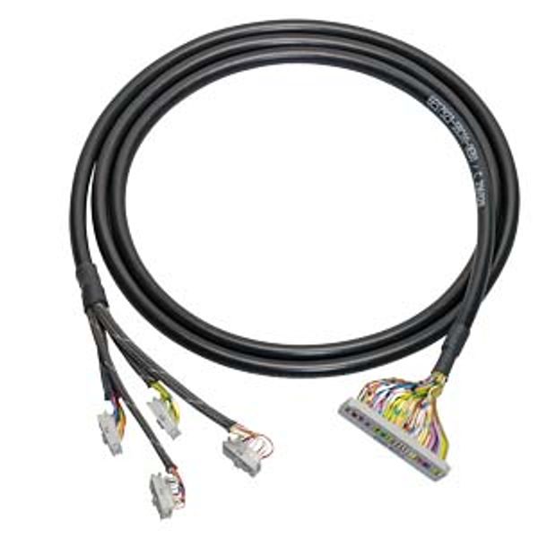 Round cable 50-pin, 4 x 16 pole and 1 x 50 pole with IDC connector, L= 4m image 3