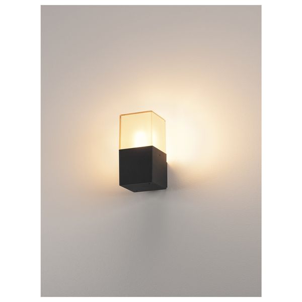 GRAFIT wall lamp, E27, max. 11W, IP44, anthracite/white image 6