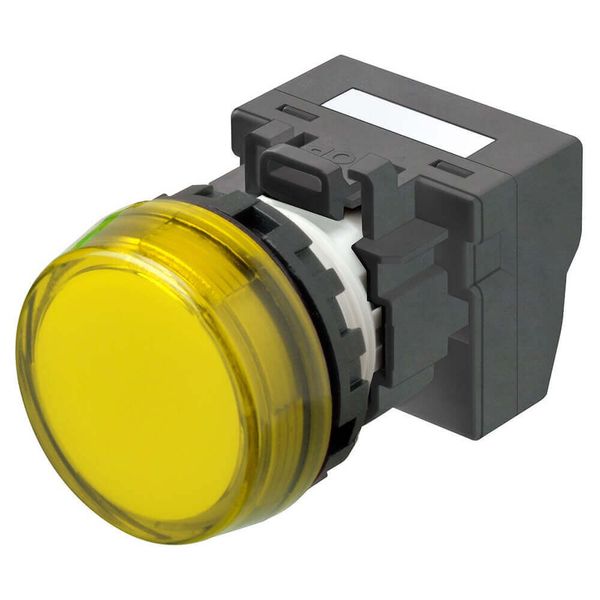 M22N Indicator, Plastic flat etched, Yellow, Yellow, 24 V, push-in ter image 3