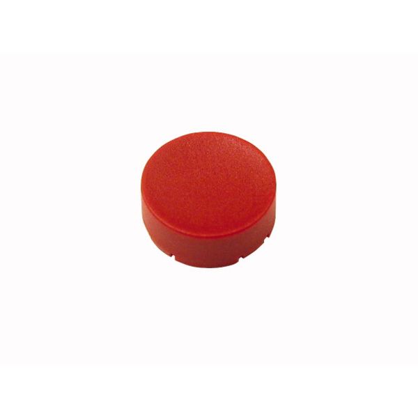 Button plate, raised red, blank image 1