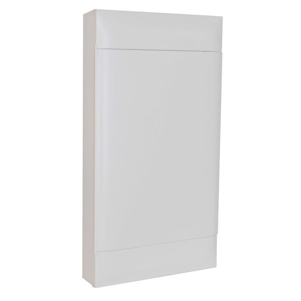LEGRAND 4X12M SURFACE CABINET WHITE DOOR EARTH TERMINAL BLOCK image 1
