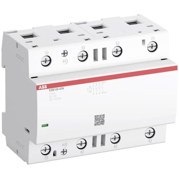 ESB100-40N-01 Installation Contactors (NO) 100 A - 4 NO - 0 NC - 24 V - Control Circuit 400 Hz image 3