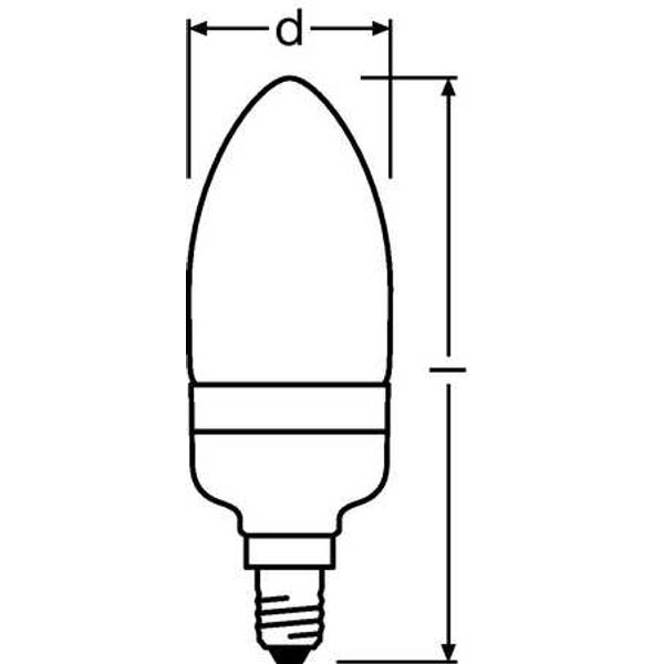 DPRO MICA 9W/825 220-240V E14 10X1 OSRAM image 1