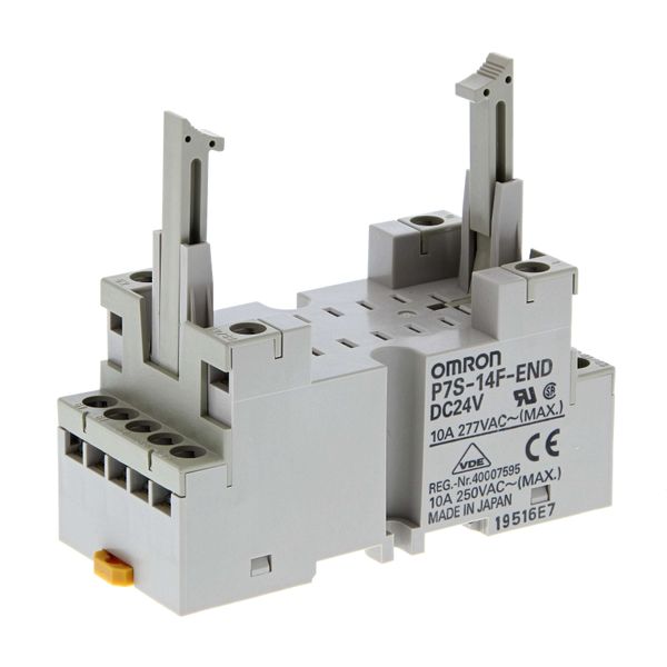 Socket, DIN rail/surface mounting, screw terminals, led indicator, for image 3
