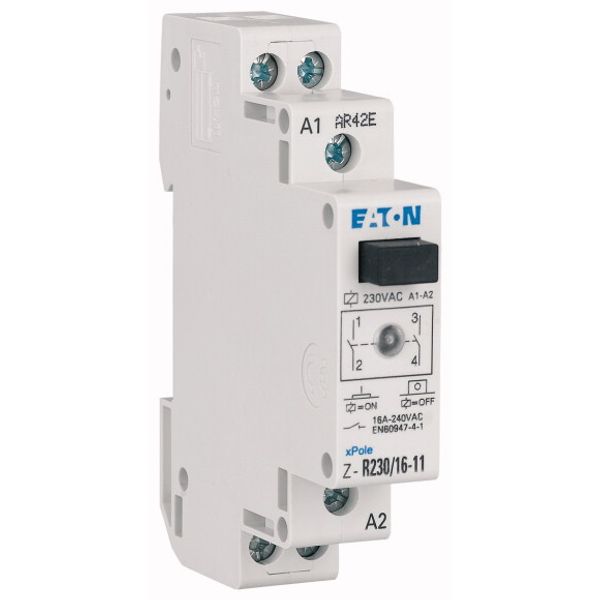 Installation relay, 24 V DC, 2NO, 16A image 2