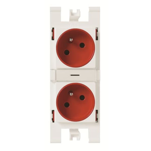 T1087 RJ T1087 RJ - Duplex French/Earth-pin socket outlet image 1