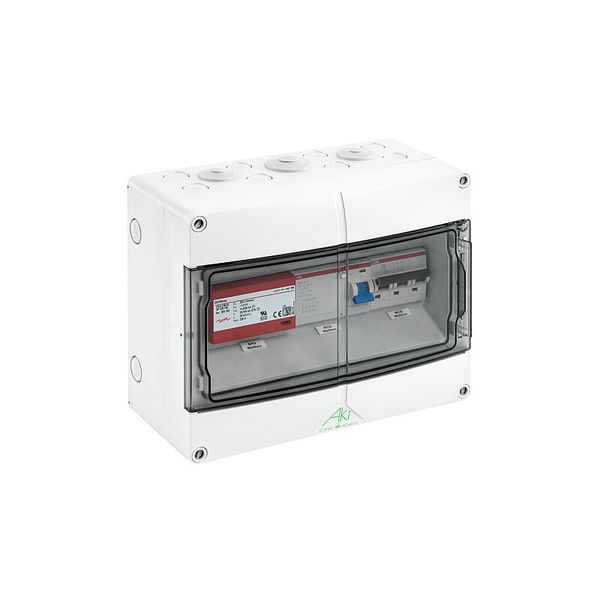 Small-scale distributors, grey, Type of protection IP65, Impact strength IK08, Protection class II, Rated voltage 400V AC, Halogen free image 1