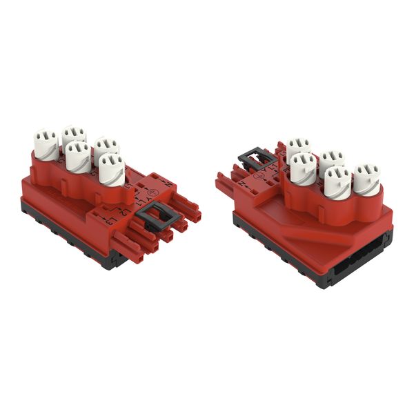Tap-off module for flat cable 5 x 2.5 mm² + 2 x 1.5 mm² red image 2