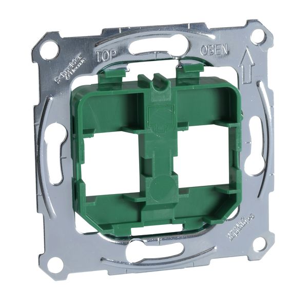 Supporting plates for modular jack connector, green image 3