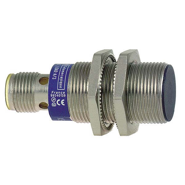 inductive sensor XS1 M18, L48mm, brass, Sn5mm, 12..24VDC, M12 image 1