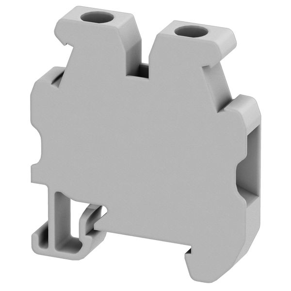 SCREW TERMINAL, MINI, FOR 15MM DIN RAIL, PROTECTIVE EARTH, 2PTS, 4MM² image 1