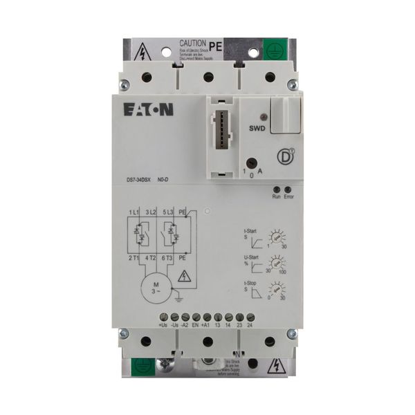 Soft starter, 81 A, 200 - 480 V AC, 24 V DC, Frame size: FS3, Communication Interfaces: SmartWire-DT image 3