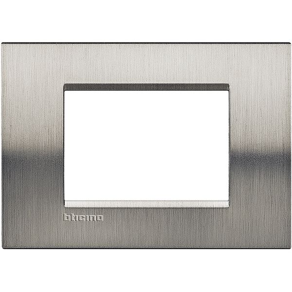 LL - COVER PLATE 3P BRUSHED STEEL image 2