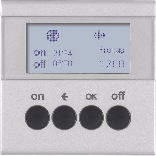 KNX radio timer quicklink, display, S.1/B.7, al., matt, lacq. image 1