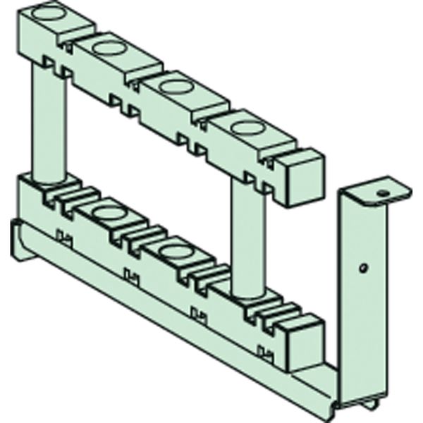 Horizontal busbar support for compartimentalised - D400 mm image 1