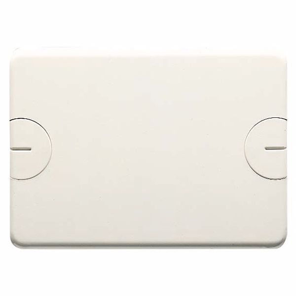 BLANK PLATE FOR RETTANGOLARI FLUSH-MOUNTING BOXES - 3 GANG - WITH SCREW - CLOUD WHITE image 2