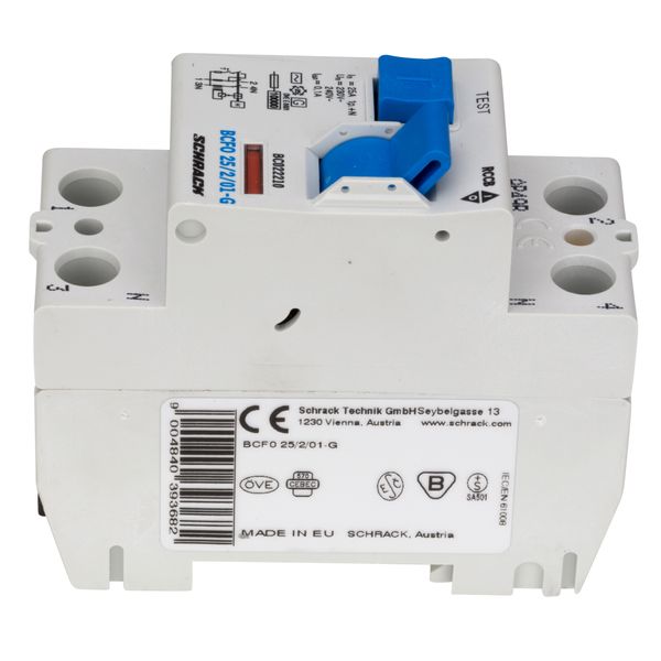 Residual current circuit breaker 25A, 2-p, 100mA, type AC,G image 3
