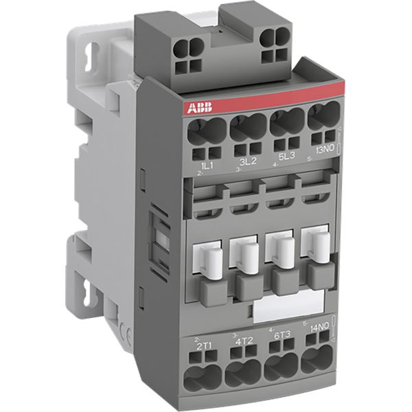 Block Contactor 4 Pole Coil 24...60V AC/ 20...60V DC Push-in Spring Te image 1