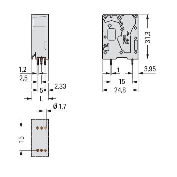 PCB terminal block 16 mm² Pin spacing 10 mm white image 5