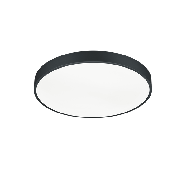 Waco LED ceiling lamp 49,50 cm matt black image 1