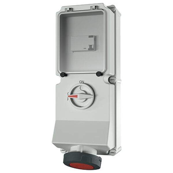 Mennekes Wall mounted recept., 63A4p6h400V, IP67 7250 image 2