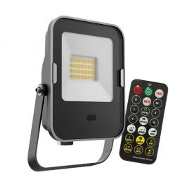 Floodlight LED 20W JFX 4000K with sens. with remote control. image 1