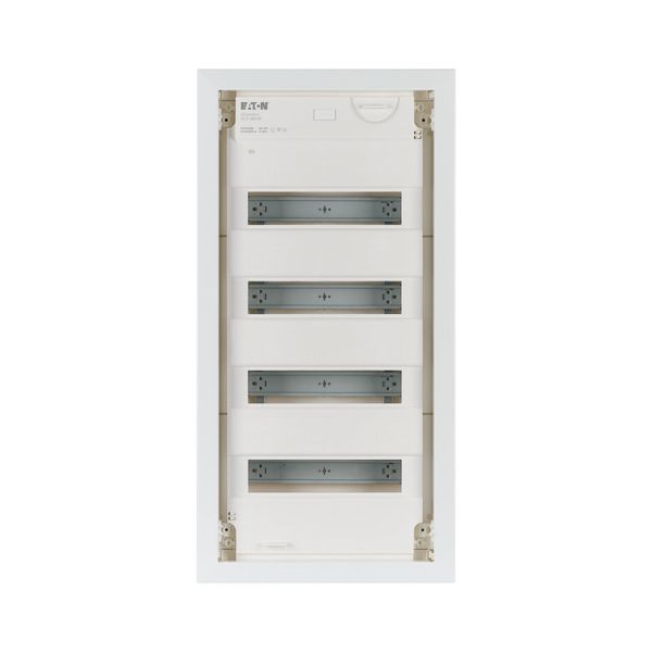 Hollow wall compact distribution board, 4-rows, super-slim sheet steel door image 7