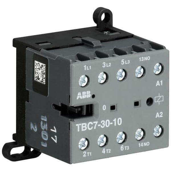 TBC7-30-10-51 Mini Contactor 17 ... 32 V DC - 3 NO - 0 NC - Screw Terminals image 2