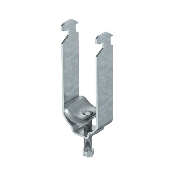 2056 M2 28 FT  Stirrup clip, with metal. pr. op., 2-set, 22-28mm, Steel, St, hot-dip galvanized, DIN EN ISO 1461 image 1
