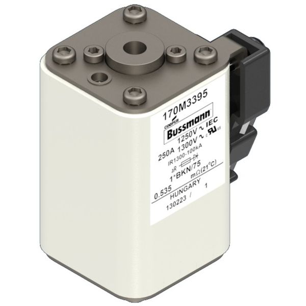 Fuse-link, high speed, 63 A, AC 690 V, compact size 1, 45 x 59 x 51 mm, aR, IEC, UL, single indicator, flush end, M8 image 2