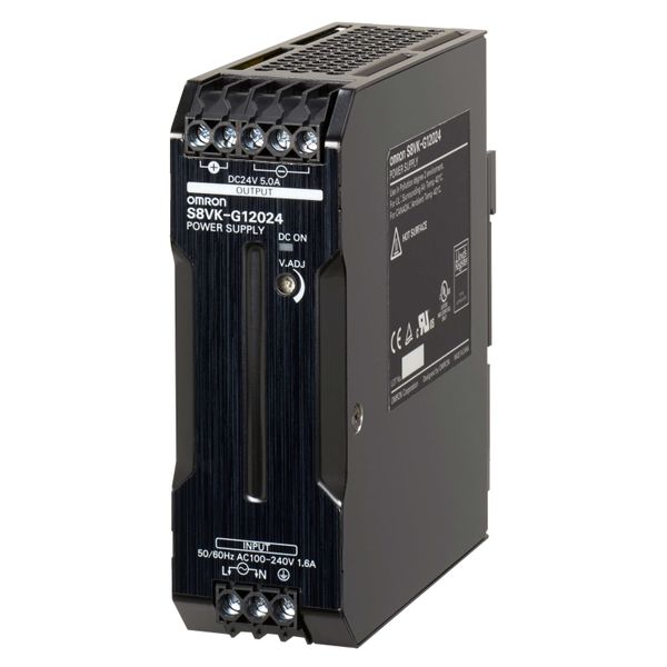 Book type power supply, Pro, 120 W, 24VDC, 5A, DIN rail mounting image 3