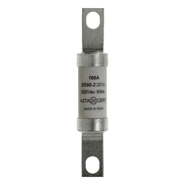 Fuse-link, LV, 100 A, AC 500 V, BS88/A4, 25 x 110 mm, gL/gG, BS image 13