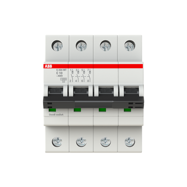 S204MT-C10 Miniature Circuit Breakers MCBs - 4P - C - 10 A image 4