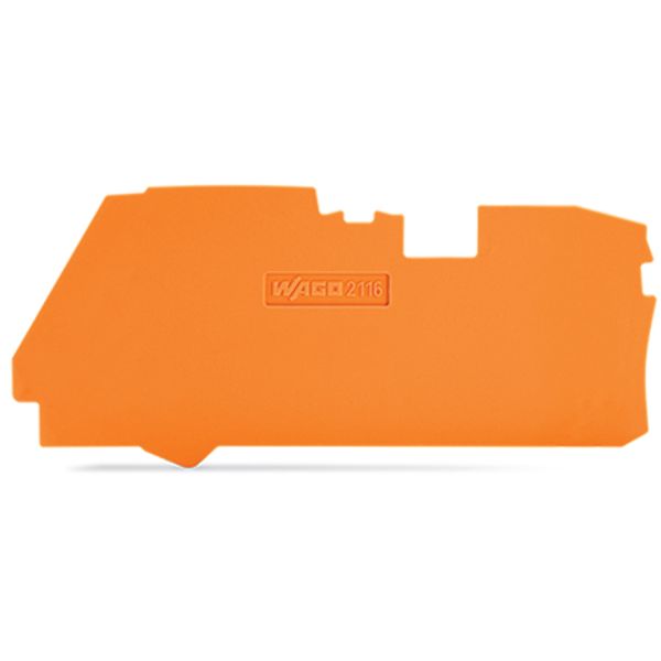 End and intermediate plate 1 mm thick orange image 3