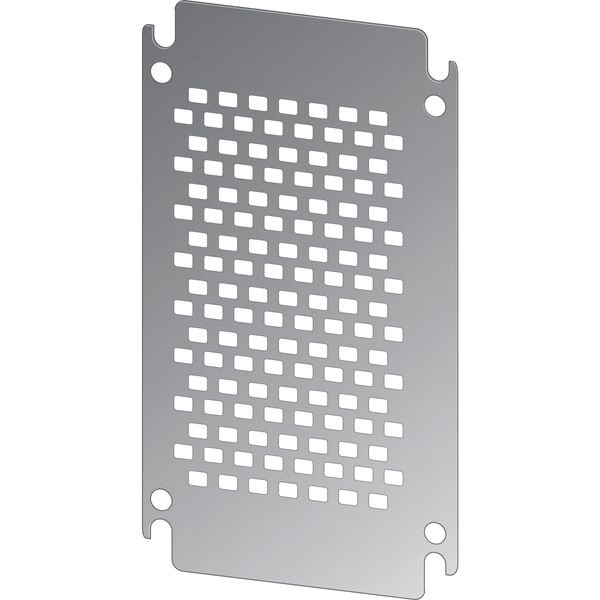 Mounting plate, perforated, galvanized, for HxW=300x400mm image 3