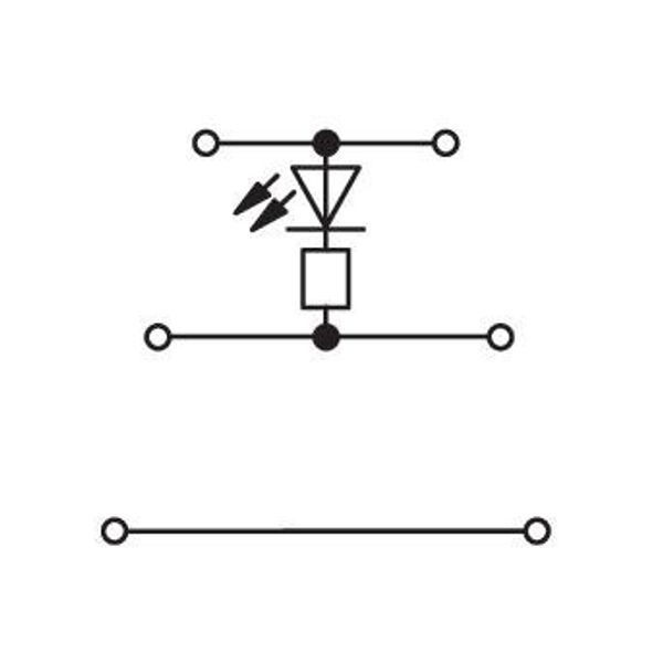 Component terminal block triple-deck LED (red) gray image 3