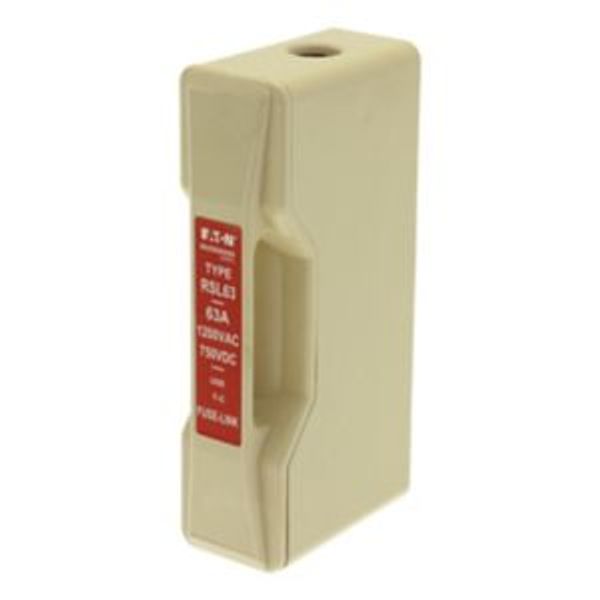 Fuse-holder, high speed, 63 A, AC 1200 V, DC 750 V, 1P, BS, front wire connected image 5