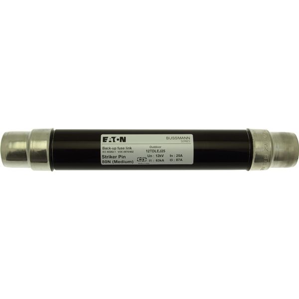 Fuse-link, medium voltage, 25 A, AC 12 kV, 2", 51 x 292 mm, back-up, DIN, with striker image 1